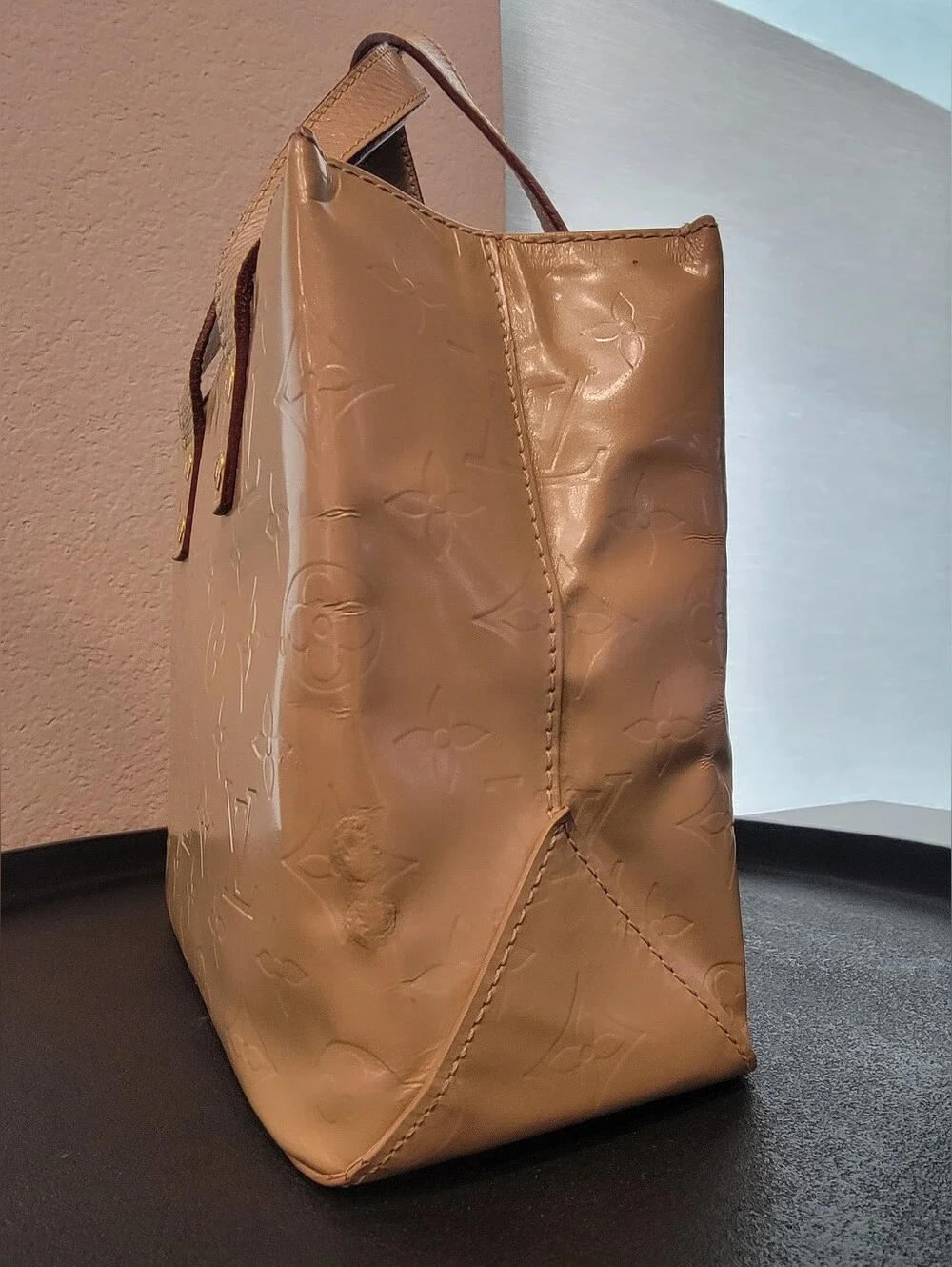 Louis Vuitton Monogram Vernis Reade PM Tote Bag - Beige + NEW Felt Organizer